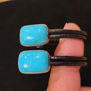 Jay King Turquoise pierced earrings